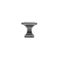 Ручка мебельная кнопка мет. SQUARE античное серебро AKS 93209