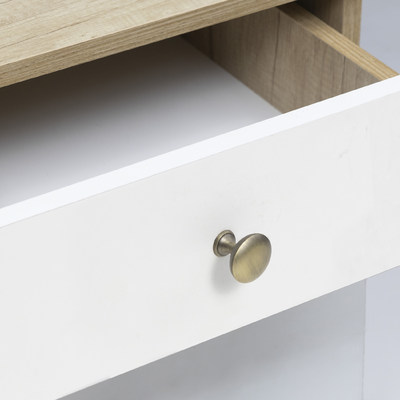 Ручка мебельная кнопка мет. TERNI матовая античная латунь AKS 66142