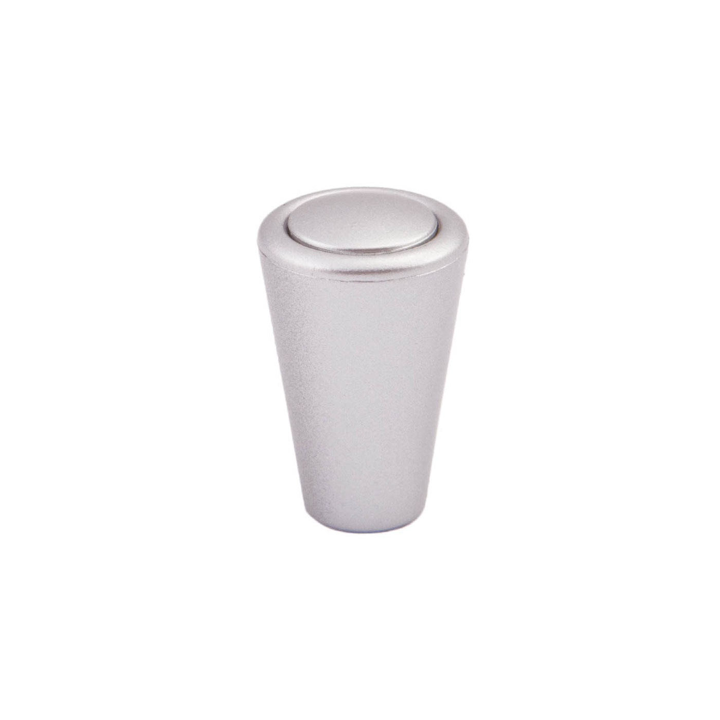 Ручка мебельная кнопка пластик PK03/K3 металлик AKS 52952