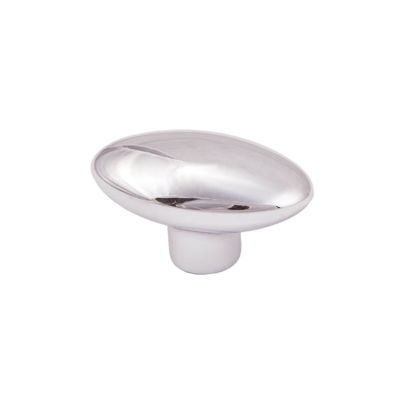 Ручка мебельная кнопка пластик PK05/K5 хром AKS 52267