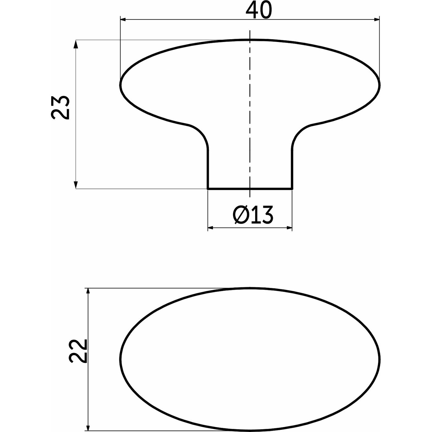 Ручка мебельная кнопка пластик PK05/K5 хром AKS 52267