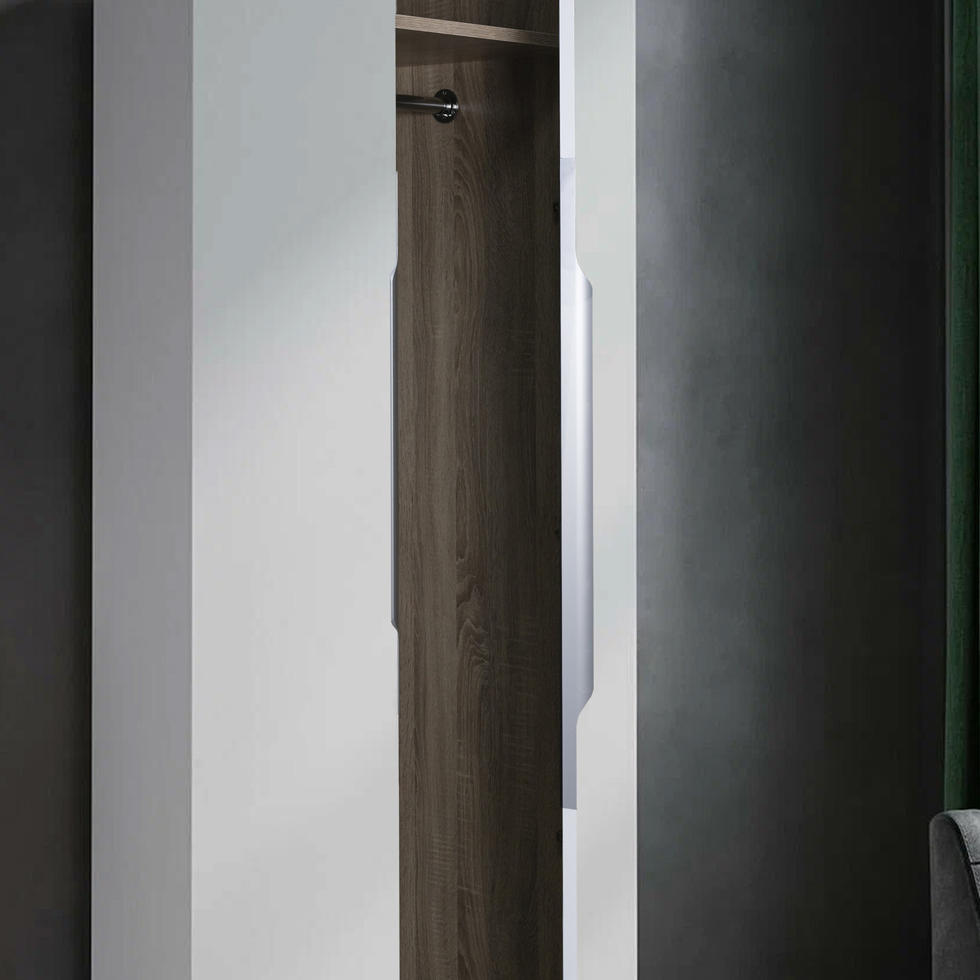 Ручка мебельная накладная алюм. LINEA-576/597 алюминий AKS 73886