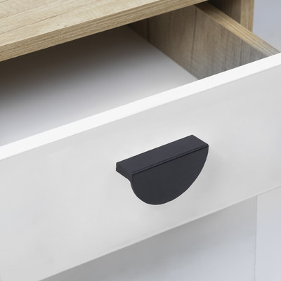 Ручка мебельная скоба алюм. FUN 64 черный матовый брашированный AKS 95396