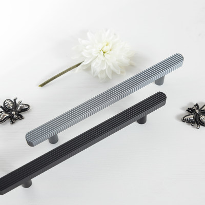 Ручка мебельная скоба алюм. GAME 128 черный матовый AKS 89366