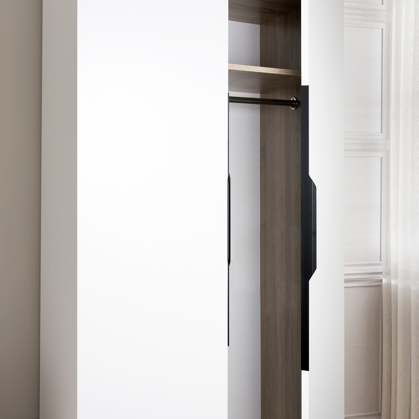 Ручка мебельная скоба алюм. KARIDA 560/800 черный матовый AKS 90377