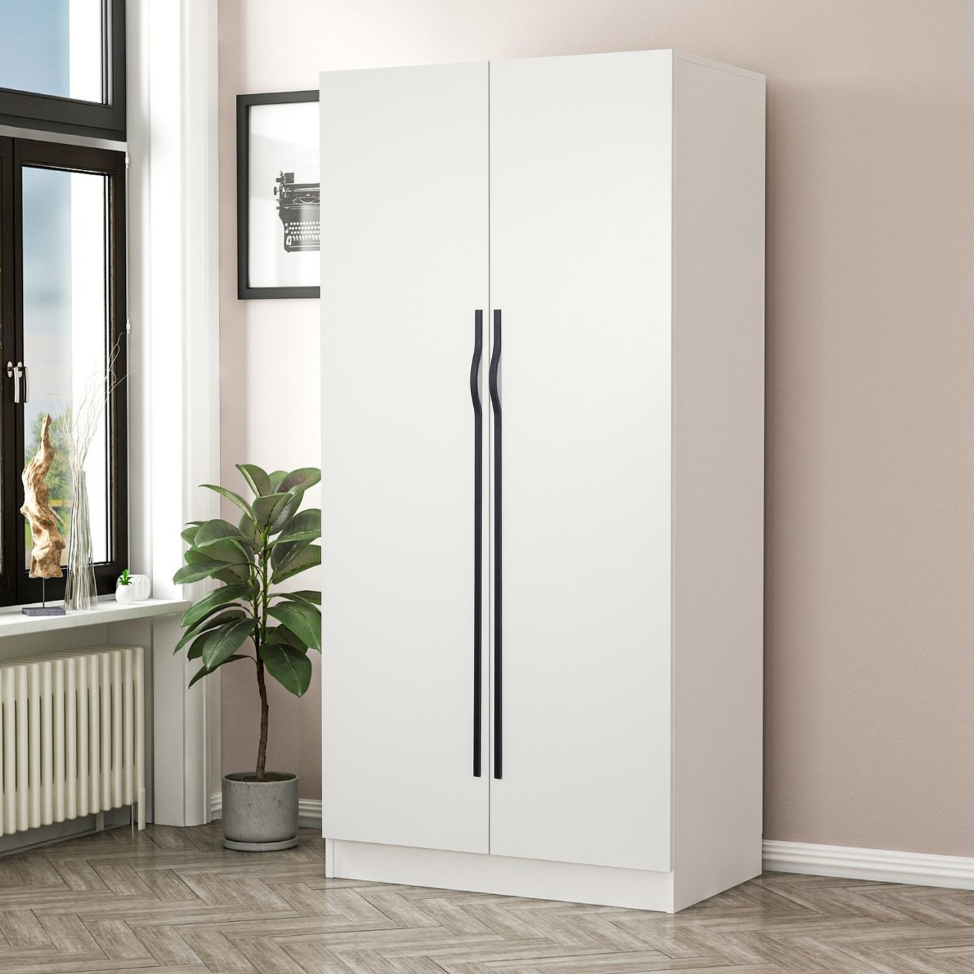 Ручка мебельная скоба алюм. MELISA 1060/1200 черный матовый AKS 104210