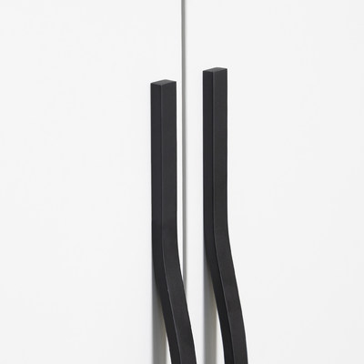 Ручка мебельная скоба алюм. MELISA 1060/1200 черный матовый AKS 104210