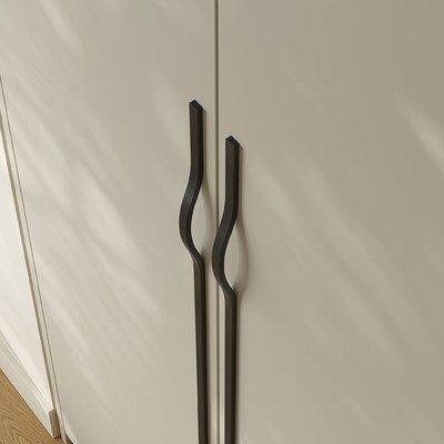 Ручка мебельная скоба алюм. MELISA 1060/1200 черный матовый AKS 104210