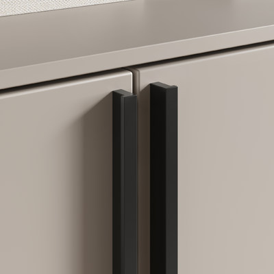 Ручка мебельная скоба алюм. PIANO 256/278 черный матовый тип 2 AKS 104786