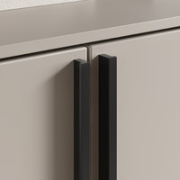 Ручка мебельная скоба алюм. PIANO 256/278 черный матовый тип 2 AKS 104786