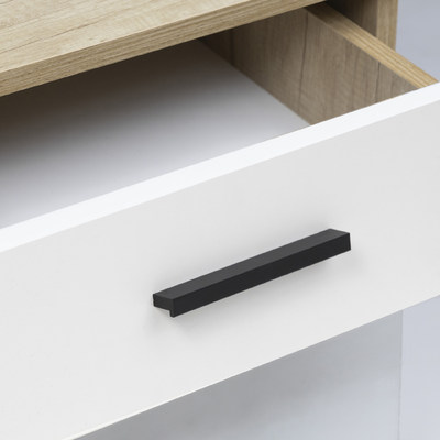 Ручка мебельная скоба алюм. PIANO 512/600 черный матовый тип 2 AKS 103662