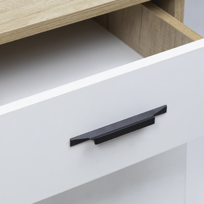 Ручка мебельная скоба алюм. STELLS 96/150 черный матовый AKS 89383