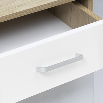 Ручка мебельная скоба алюм. STRIPS 192/199 хром матовый AKS 89393