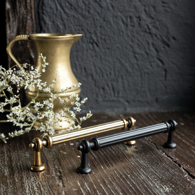 Ручка мебельная скоба мет. ADAM 128 черный матовый AKS 89370