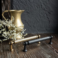 Ручка мебельная скоба мет. ADAM 128 черный матовый AKS 89370