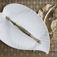 Ручка мебельная скоба мет. AVRORA 128 античная латунь AKS 62296