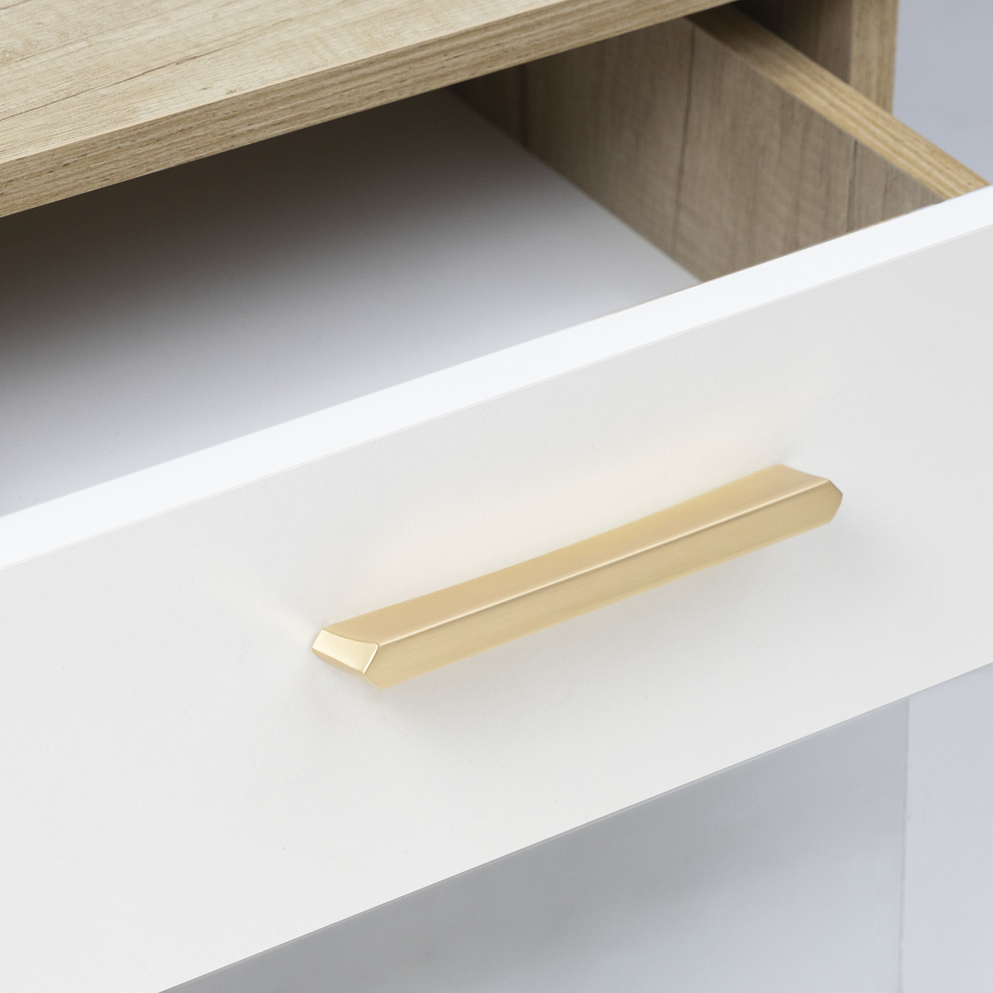 Ручка мебельная скоба мет. BELLINI 128 брашированное золото AKS 104134