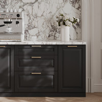 Ручка мебельная скоба мет. BELLINI 128 брашированное золото AKS 104134