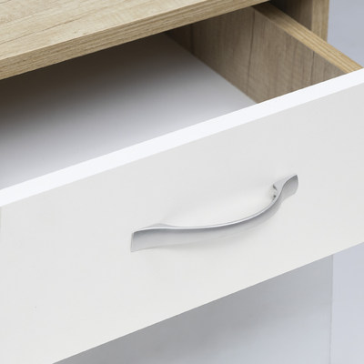 Ручка мебельная скоба мет. CLIP 128 хром матовый AKS 95394