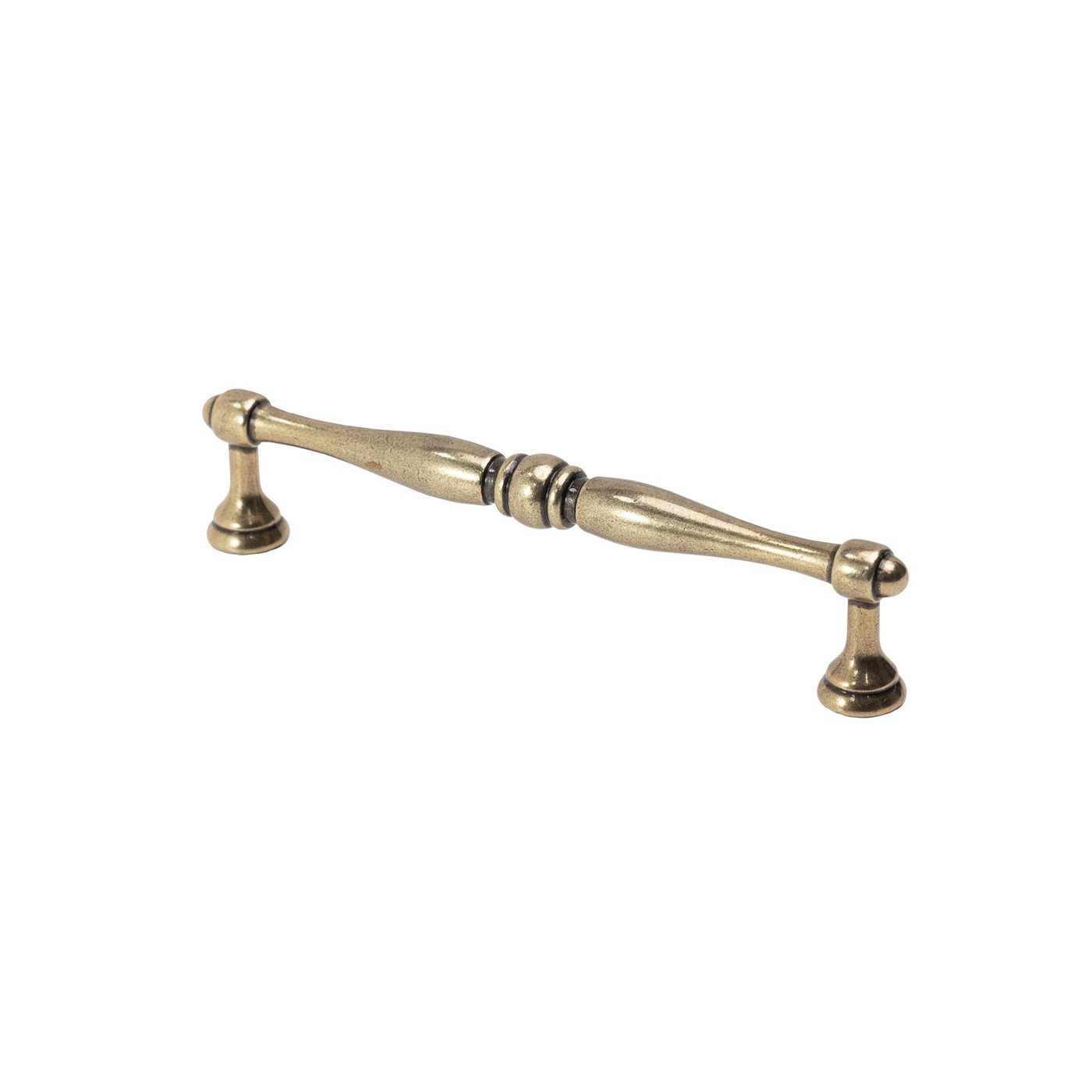 Ручка мебельная скоба мет. EVA 128 античная латунь AKS 89404