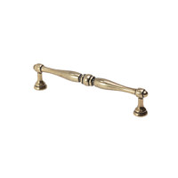 Ручка мебельная скоба мет. EVA 128 античная латунь AKS 89404