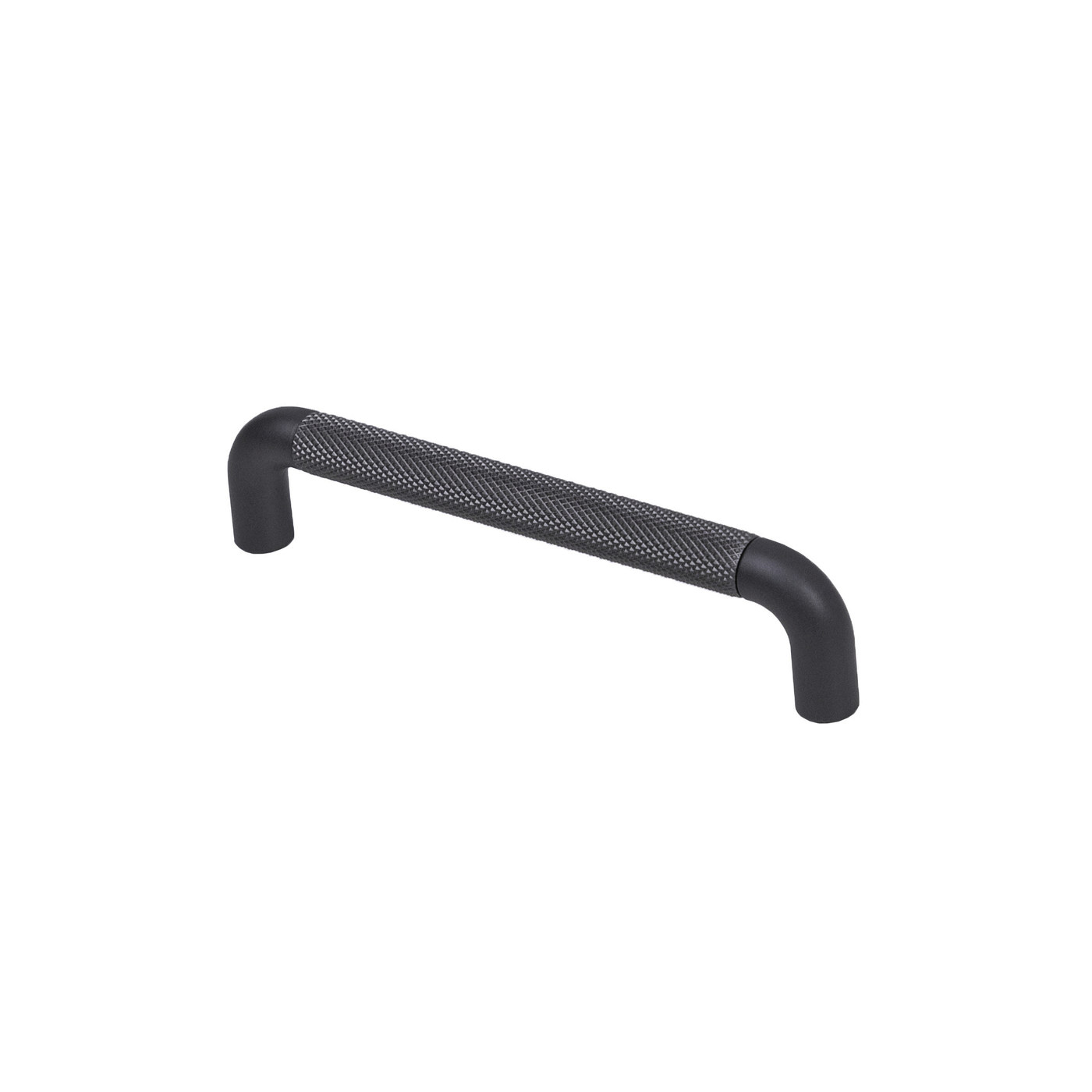 Ручка мебельная скоба мет. FLUID 128 черный матовый AKS 103277