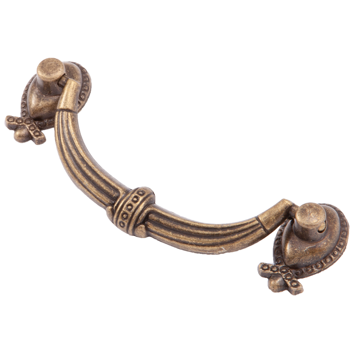 Ручка мебельная скоба мет. FLY 96 старое золото AKS 45304