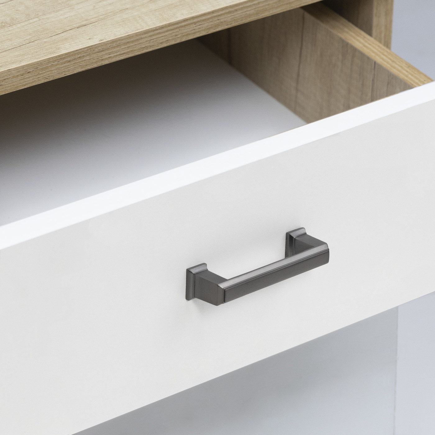 Ручка мебельная скоба мет. IONIKA 128 шлифованный титан AKS 56918