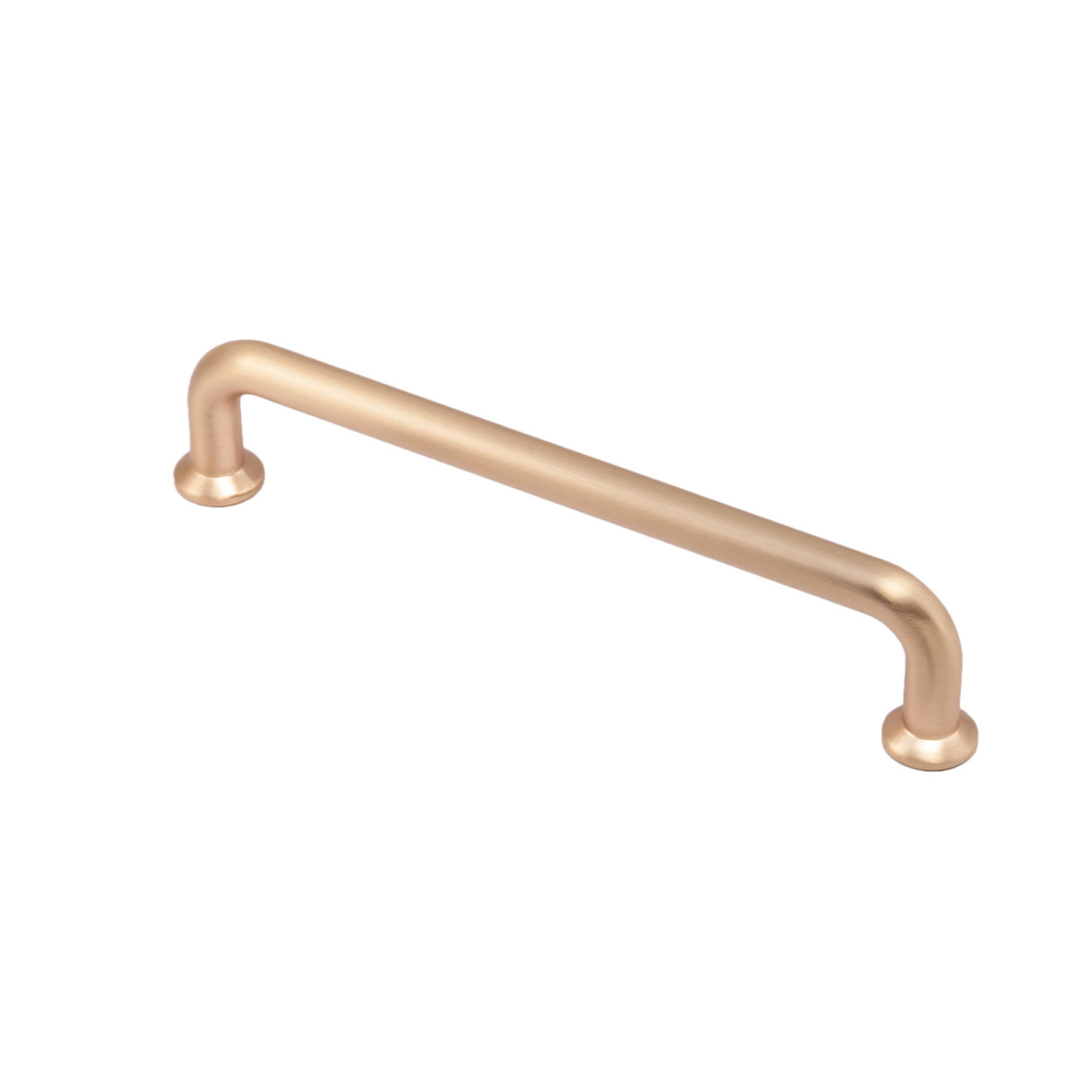 Ручка мебельная скоба мет. LOFT 128 брашированное золото AKS 62200