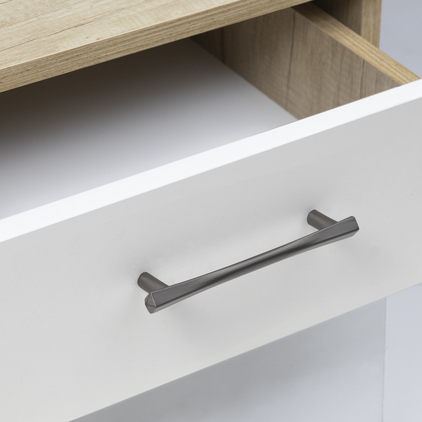 Ручка мебельная скоба мет. MARGARITA 128 графит AKS 104225