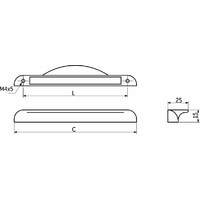 Ручка мебельная скоба мет. METAX 128 черный матовый AKS 104153