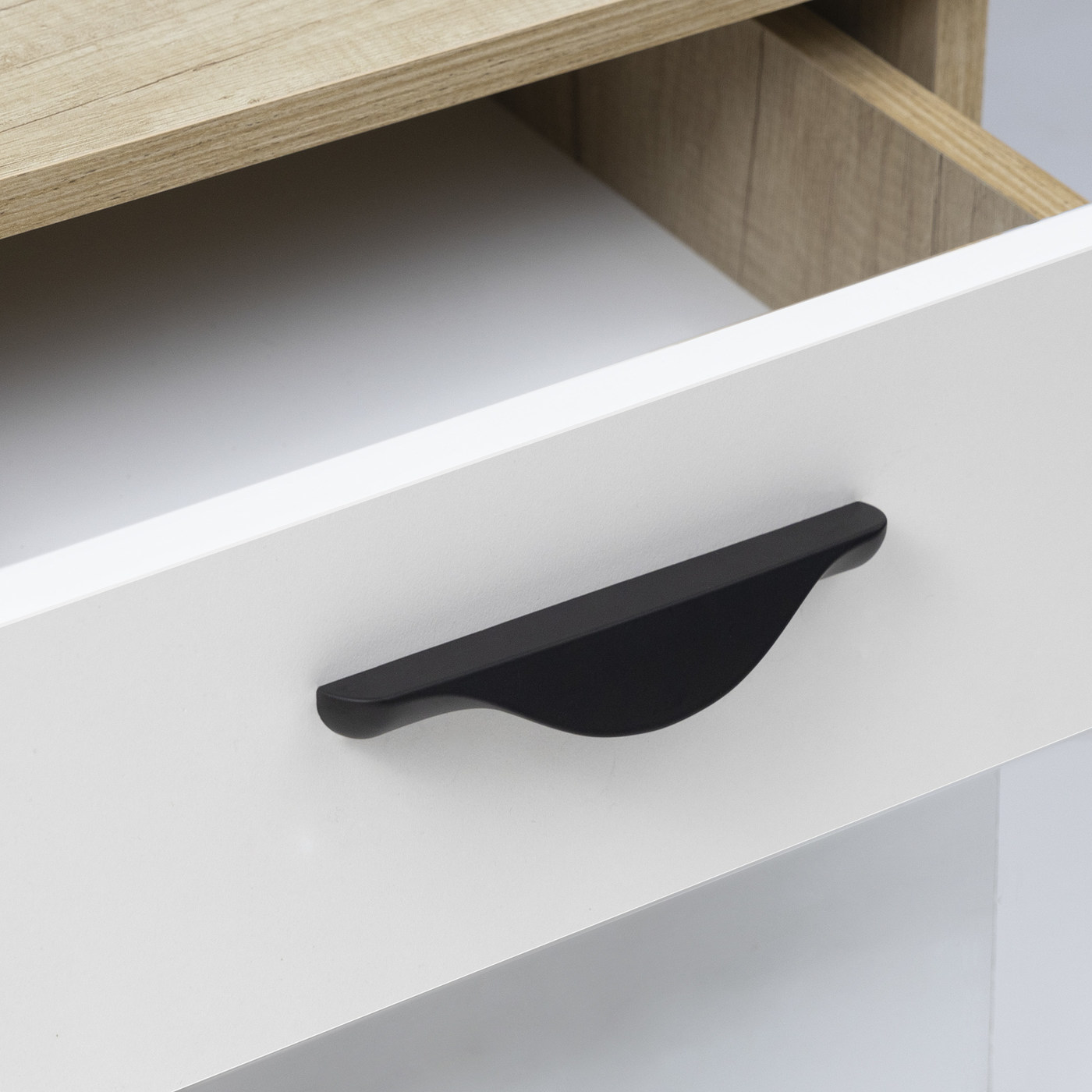 Ручка мебельная скоба мет. METAX 128 черный матовый AKS 104153