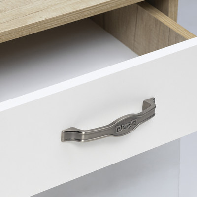 Ручка мебельная скоба мет. PAOLA 128 шлифованный никель AKS 56818