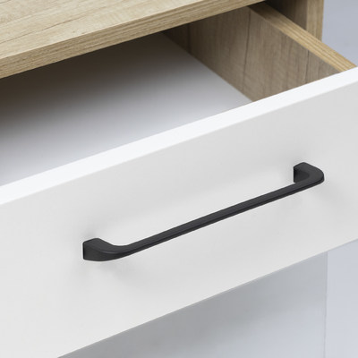 Ручка мебельная скоба мет. SAMBA 192 черный матовый AKS 104215