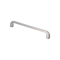 Ручка мебельная скоба мет. SAMBA 192 шлифованная сталь AKS 104217