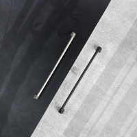 Ручка мебельная скоба мет. SAMBA 192 шлифованная сталь AKS 104217