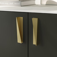 Ручка мебельная скоба мет. SANGRITA 64 золотой песок AKS 104240