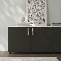 Ручка мебельная скоба мет. SANGRITA 64 золотой песок AKS 104240