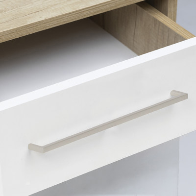 Ручка мебельная скоба мет. SKYLINE 320 шлифованная сталь тип 2 AKS 105092