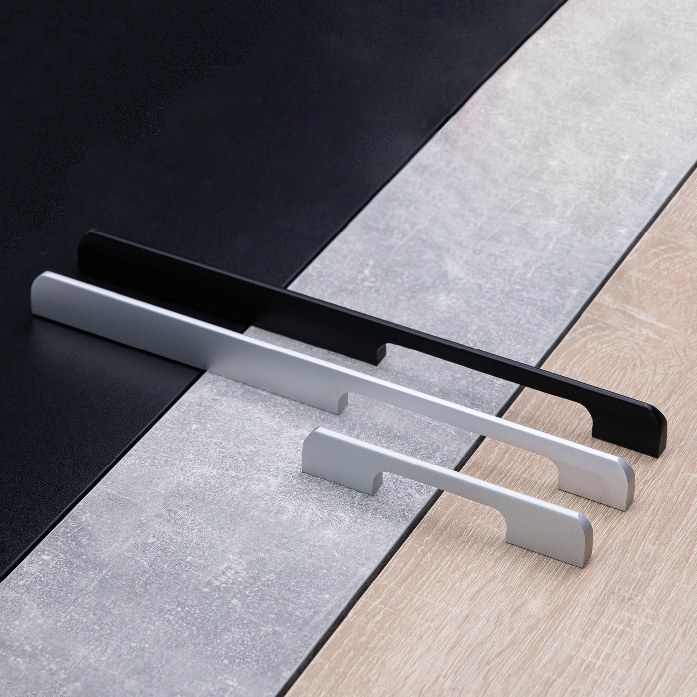 Ручка мебельная скоба алюм. ORION 768/800 черный матовый AKS 66155