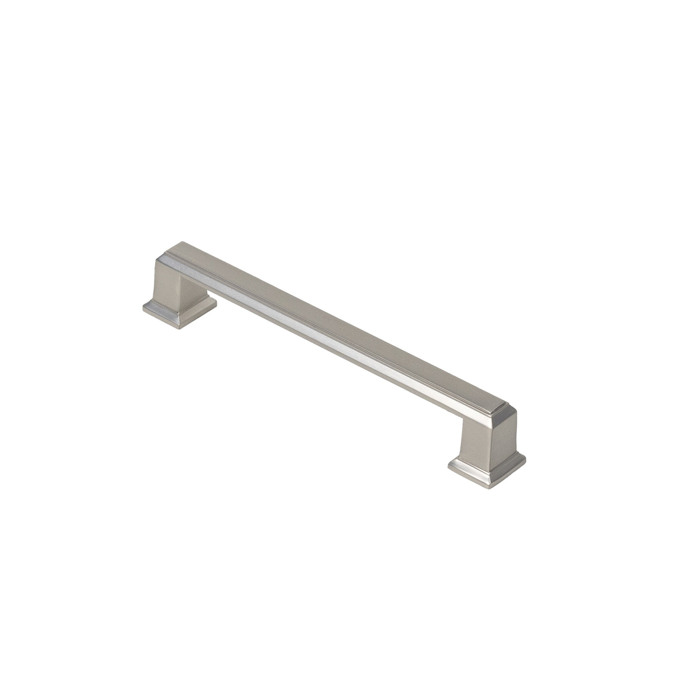 Ручка мебельная скоба мет. IONIKA 128 шлифованная сталь AKS 56922