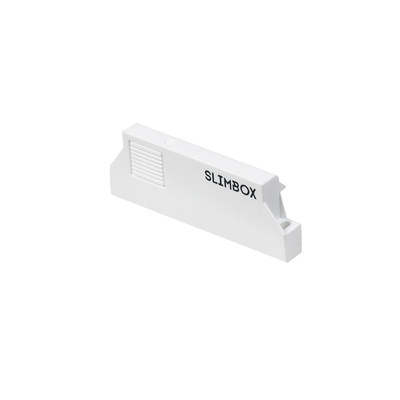 Ручка с поводком внутреннего ящика Slimbox 13,5-21 мм белая AKS 94124