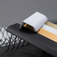 Ручка меб.накладная алюм. MONBLAN 1056/1200 черный матовый AKS 111214