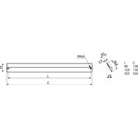 Ручка мебельная скоба алюм. ELBRUS 960/1000 алюминий, AKS 92250