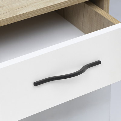 Ручка мебельная скоба металл. WAVE 288 черный AKS 80611