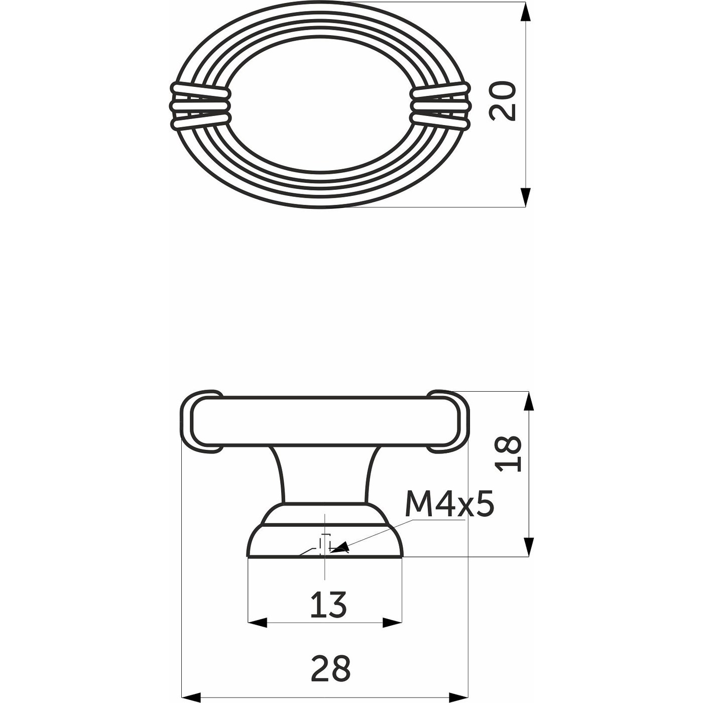 Ручка меб. кнопка мет. DGG32 старое золото AKS 22726