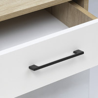 Ручка мебельная скоба мет. AK705 192 черный матовый AKS 30943 (старый артикул 55429)