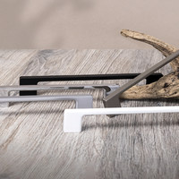 Ручка мебельная скоба мет. AK705 192 черный матовый AKS 30943 (старый артикул 55429)