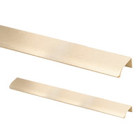 Ручка мебельная накладная алюм. MONBLAN 740/800 брашированное золото AKS 111212