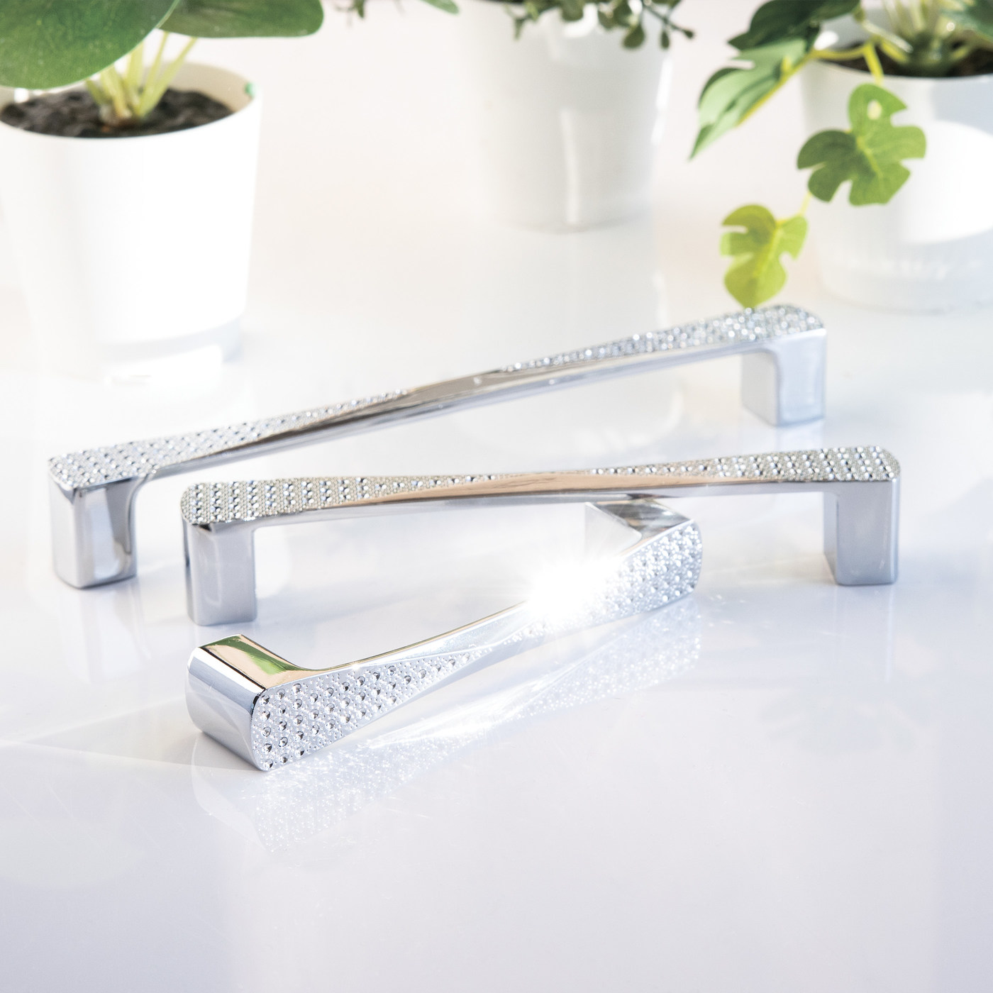 Ручка мебельная COMO L-160 мм хром AKS 30399